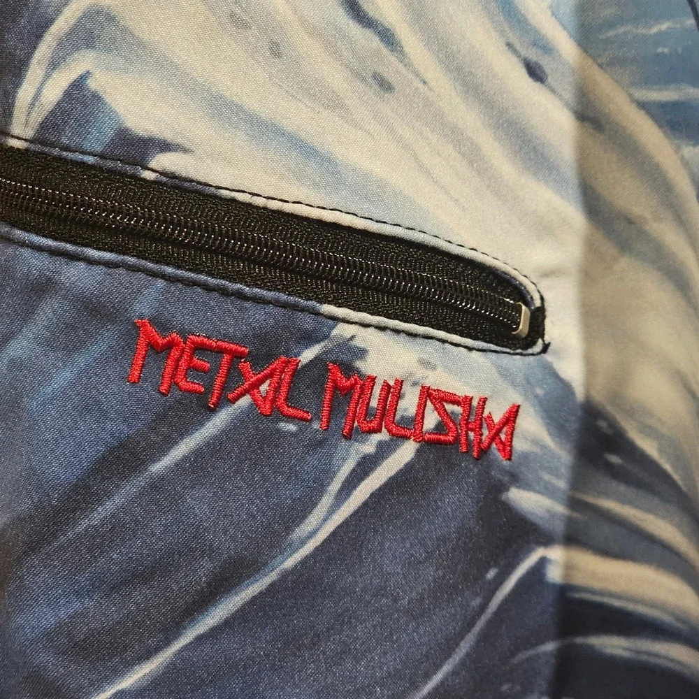 Metal Mulisha Mens Grim Reaper Lava Mountain Board Shorts Blue 36 Graphic Surf